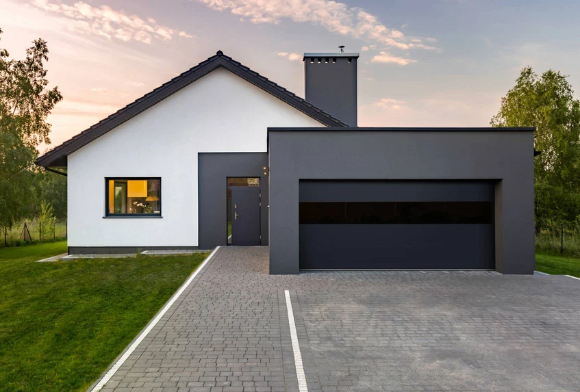 Sleek and Modern Sterling garage door design